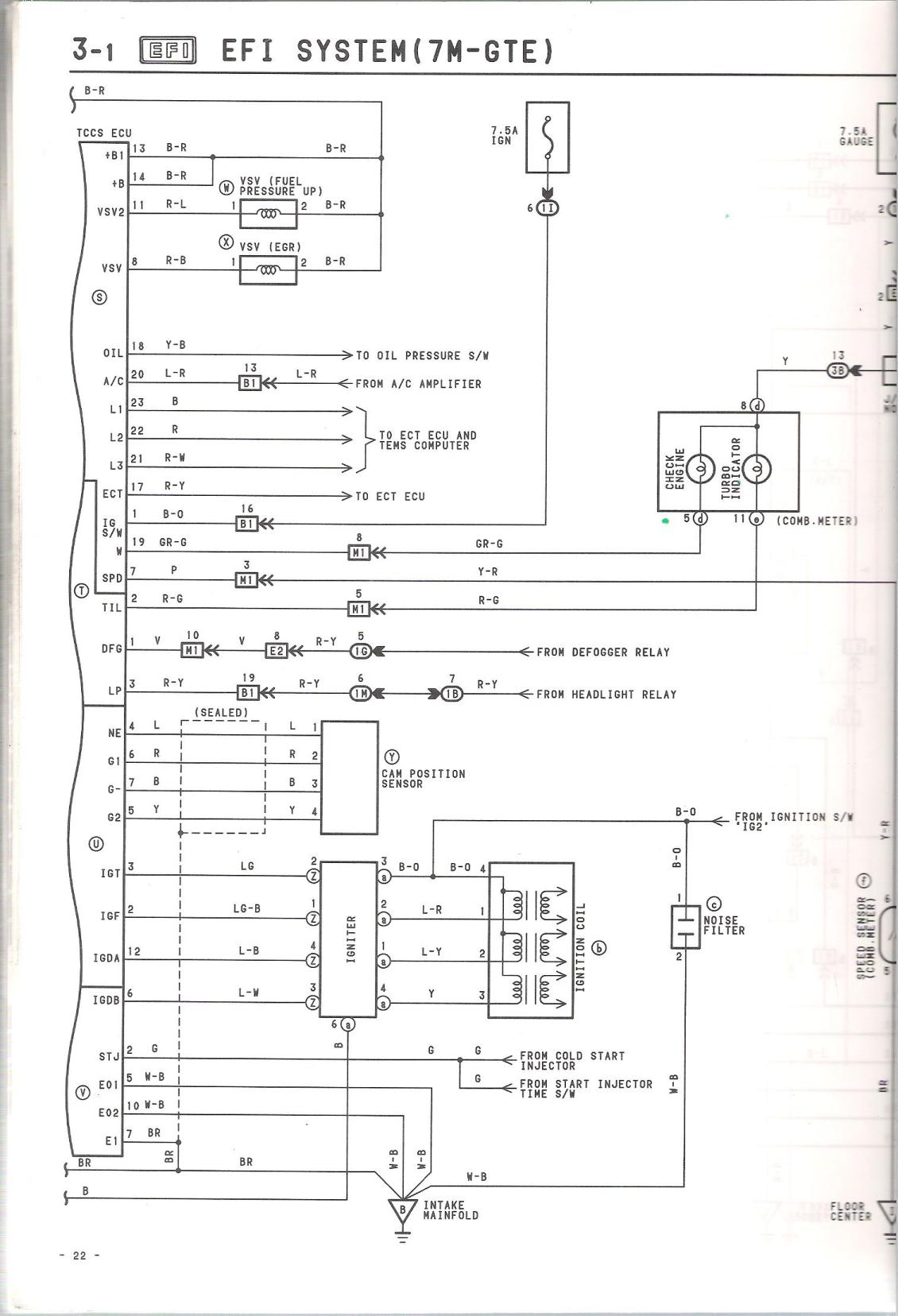 Engine Wiring Diagram for an 88 MKIII? Does this exist ... 7mgte wiring diagram 